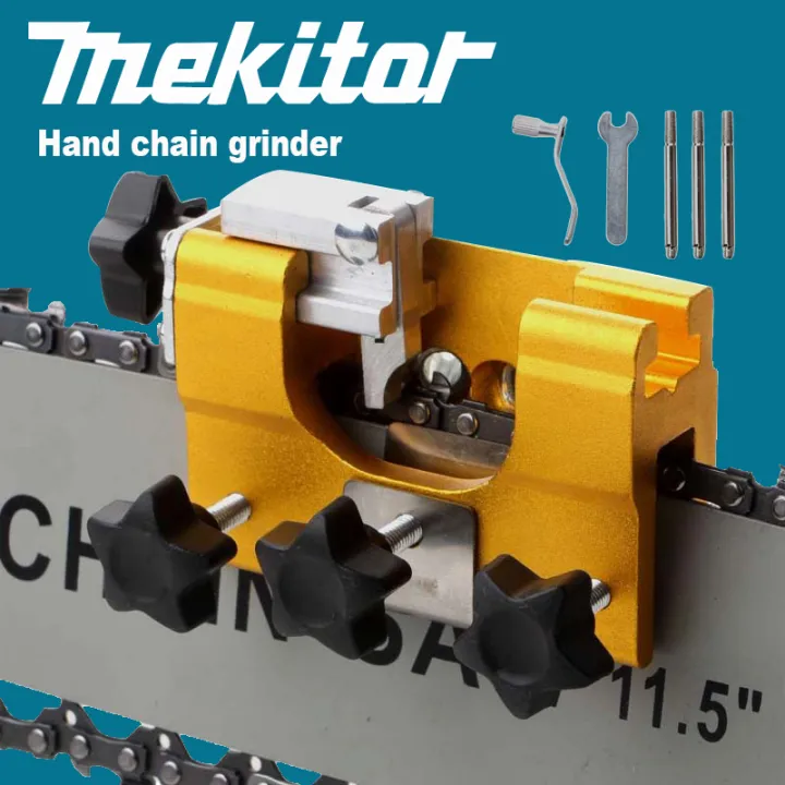 Mekitor portable hand chain grinder chain clamp grinding blade chain