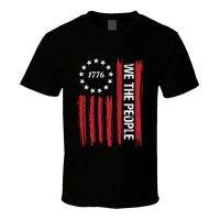 ธงเราประชาชน1776 Americana Star Vintage Graphics สวมใส่ทุกวัน Gildan เสื้อยืดผู้ชาย T-Shirt