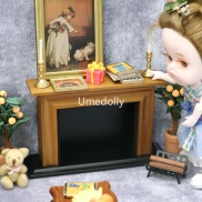 hot DT 1 12 Scael Dollhouse Fireplace Pretend Doll House Mini Mural Room