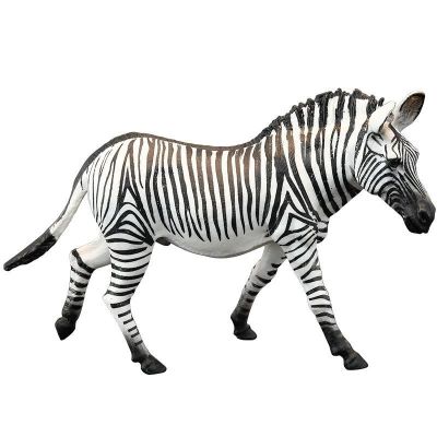 Solid simulation animal toy animal model of African children microgroove zebra cognitive gift