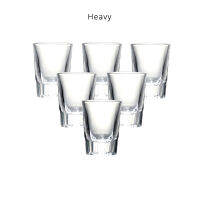 Set of 6-pack Lead-Free Crystal Glass Machine Made Spirits Liquor Baijiu Glasses for Espresso Coffee Friends Wedding Bar Party