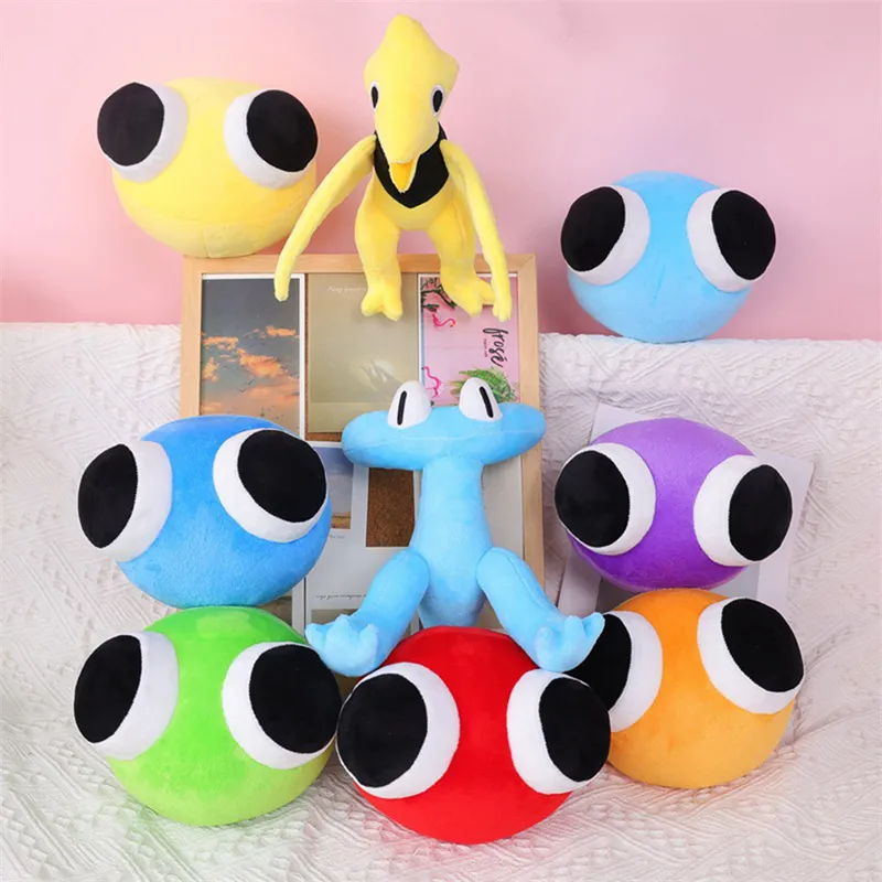 25cm Rainbow Friends Chapter 2 Plush Game Doll Blue Yellow Monster Rainbow  Friends Chapter 2 Cartoon Game Soft Stuffed Animal Halloween Christmas Gift  For Kids Toys