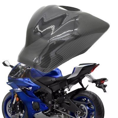 ฝาครอบป้องกันไอน้ำมันสำหรับยามาฮ่ายามาฮ่า YZF R6 YZFR6 2017 - 2020 2019อุปกรณ์เสริมสำหรับมอเตอร์ไซค์ฝาครอบป้องกันฝาปิดถังน้ำมันคาร์บอนไฟเบอร์ ABS