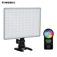 YONGNUO YN300 Air II LED แฟลชวิดีโอแผง RGB 3200K-5600K การถ่ายภาพหลอดไฟ10แสง CRI 95 + รีโมทคอนโทรลสำหรับสตูดิโองานแต่งงานกลางแจ้งการถ่ายภาพบุคคล