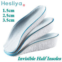 2ชิ้น Invisble Insoles โค้งสูงสนับสนุนความสูงเพิ่มพื้นรองเท้าส้นยกหน่วยความจำโฟมแผ่นรองเท้าครึ่งเบาะรองเท้าแทรกผู้ชายผู้หญิง