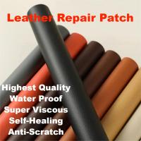 50cm×100cm Leather Fabric Self-adhesive Patch Repair Sticker Sofa Pu Fabrics Simulation Skin Genuine Car Leatherette Arts Crafts  Furniture Protectors