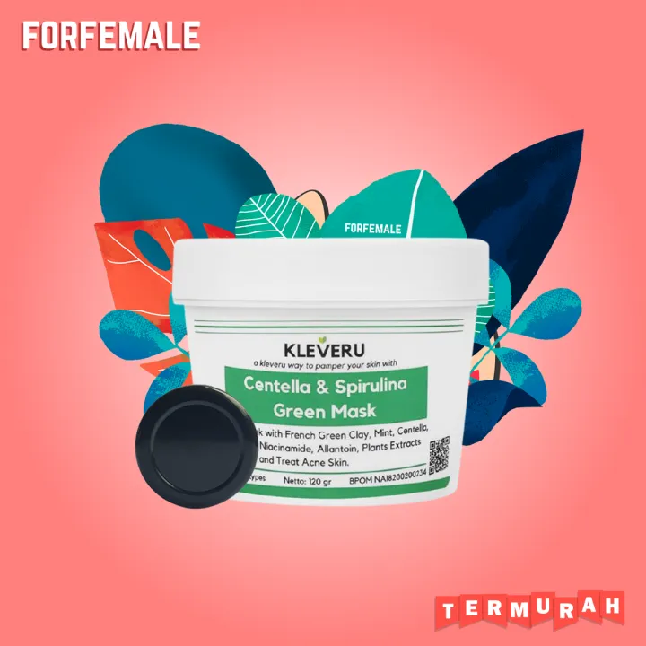 [Share In Jar] KLEVERU Centella & Spirulina Green Mask Lazada Indonesia