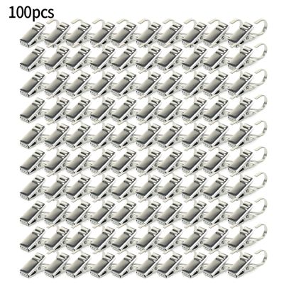 ☫ 100 Pcs Curtain Hooks Clips Stainless Steel Curtain Holder Hooks Bathrrom Clamps For Livingroom Decor Home Decoration Accessory