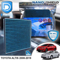 กรองแอร์ Toyota โตโยต้า Altis 2008-2019 สูตรนาโน ผสม คาร์บอน (D Protect Filter Nano-Shield Series) By D Filter (ไส้กรองแอร์รถยนต์)