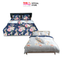 Amanda Bedding เซตชุดเครื่องนอน 6 ฟุต จำนวน 2 เซต ผ้าห่มนวม ลายทูโทน 1 ผืน By True Shopping