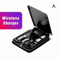 Universal Multifunctional Data Cable Storage Smart charger Wireless USB Storage Box Boxes Adaptor Card C0D8