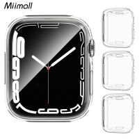 Miimall เคส TPU นิ่มสำหรับ Apple Watch,เคสป้องกันหน้าจอสำหรับ Apple Watch ซีรีย์7 41มม. 45มม. หุ้ม TPU ป้องกันรอบด้านสำหรับ Apple Watch ซีรีส์7 41มม. จำนวน3ชิ้น