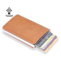 （Layor wallet） ใหม่ผู้ถือบัตร Rfid ผู้ชาย WalletsBag MaleBlack กระเป๋าสั้น SmallSlim WalletsWallets บาง