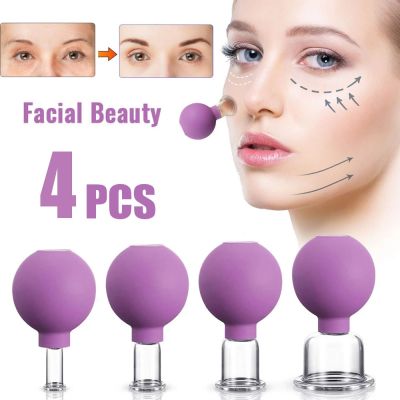 ☇™ Rubber Cupping Face Massager Vacuum Eye Skin Lifting Facial Cups Anti Cellulite Jar Anti-Wrinkle Cupping Therapy Beauty Tool