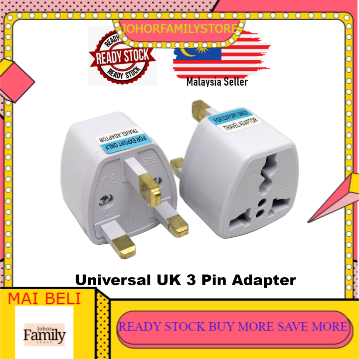 Universal UK 3 Pin Adapter / Plug Converter Lazada