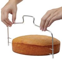 Utility Stainless Steel Adjustable Cake Bread Cutter Slicer for Baking Household