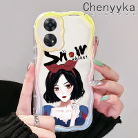 เคส Chenyyka สำหรับ OPPO Reno 8 T 5G Reno8 T A1 Pro Reno 8 5G Reno 8 Pro 5G เคสเนื้อครีมลายเด็กผู้หญิงสีขาวหิมะสวยเคสมือถือกันกระแทกแบบใสนิ่มโปร่งใสลายกล้องถ่ายรูปฝาครอบป้องกันซิลิกาเจลที่สร้างสรรค์