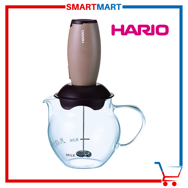 Hario Milk Frother Creamer with Glass Bowl CQT45BR Lazada PH