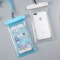 Transparent Touch Screen Mobile Phone Waterproof Bag Hanging Around His Neck Swimming Diving Bags To Protect Shell