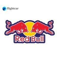 Flightcar ขนาด13X6ซม. สำหรับมอเตอร์ไซค์สติกเกอร์รถตลกกระทิงแดงพันรถด้วยไวนิลสติ๊กเกอร์รถเครื่องประดับหน้าต่างกันชน JDM