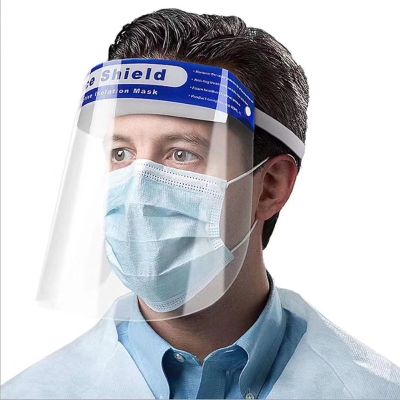 Face Shield เฟสชิว แบบคาดหัว หน้ากากใส หน้ากากกันละอองฝอย ป้องกันละอองน้ำลาย แบบคาดศีรษะ ใช้คู่กับชุด PPE