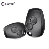 【☊HOT☊】 qiukekang81481 Keyyou ไม่มีใบมีดปลอกหุ้มรีโมท2กุญแจรถยนต์ปุ่มกดสำหรับ Renault Dacia Modus Clio 3 Twingo Kangoo 2