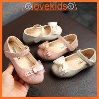 LOK01162 Chilrens Shoes Bowknot Design Shinning Princess Sweet Party Flat Shoes For GirlsTH