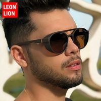 ✖ LeonLion Classic Punk Sunglasses Men Brand Designer Sunglasses Men Vintage Sun Glasses for Men Punk Oculos De Sol Gafas UV400