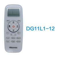 ใหม่เดิม DG11L1-12การควบคุมระยะไกลสำหรับ Hisense เครื่องปรับอากาศ AS-07HR4SYCDC5