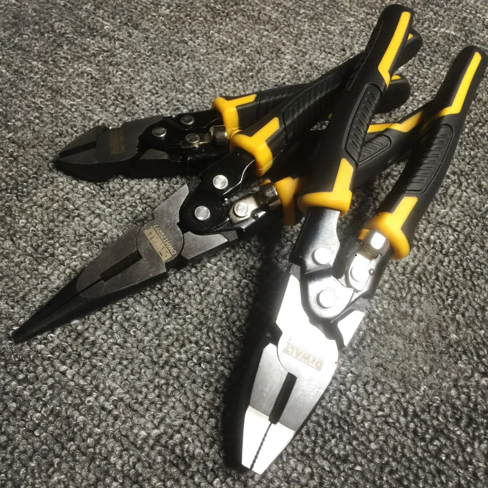 DEWALT industrial-grade labor-saving wire pliers in the United States,  diagonal pliers needle-nosed pliers and multi-functional vises. Lazada PH