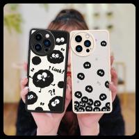 Dirt-resistant protective Phone Case For iphone14 Pro Max texture Cartoon cute couple soft shell youth leather advanced