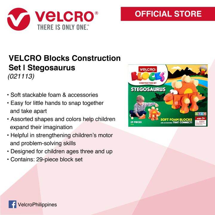 VELCRO Blocks Construction Set Soft Stackable Foam & Accessories