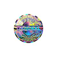 100pcs silver round holographic sticker warranty tear invalid seal label original authentic high safety laser sticker 30mm Stickers Labels