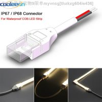 【CW】☃  IP67 COB Strip for 8mm 10mm Width 2Pin PCB Solderless Fast L Connectors Tape Jointed