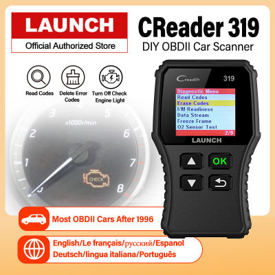 Launch Creader 319 OBD2 Scanner obd 2 Car Diagnostic Tool CR319 Auto ODB Code Reader Car Scan Tools PK ELM327 OM123 AD310