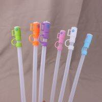 ‘；【。 Creative Silicone Straw Plug Drinking Caps Reusable Straw Tip Cute Cartoon Plugs Covers Airtight Splash Proof Straw Topper