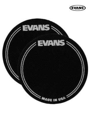 Evans™ Bass Drum EQ Patch แผ่นเสริมติดกลองเบส สำหรับกระเดื่องเดี่ยว แพ็ค 2 ชิ้น รุ่น EQPB1 (EQ Black Nylon Single Patch) ** Made in USA **