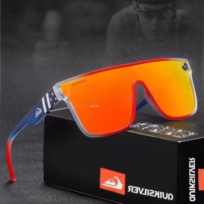 แว่นกันแดดแฟชั่น QS808ใหม่สำหรับผู้ชายผู้หญิงเฟรมขนาดใหญ่กลางแจ้งแว่นกันลมเล่นกีฬาขนาดใหญ่ขายส่งแว่นตากันแดดชายหาด Uv400สีสันสดใส