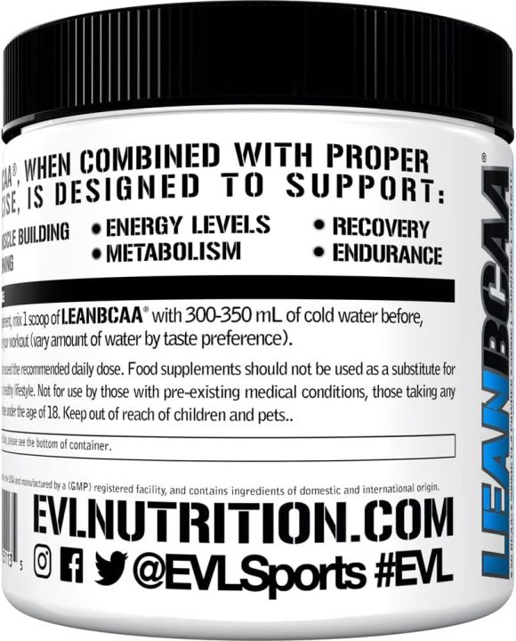 evlution-nutrition-leanbcaa-30-servings-bcaa-s-cla-and-l-carnitine-stimulant-free-recover-and-burn-fat-sugar-and-gluten-free-fat-loss-weight-management-recovery-endurance-zero-sugars-บีซีเอเอ-อะมิโน