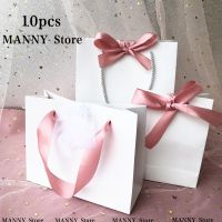 【 NEW FIRE 】10PcsBagPaper Bag With Ribbon Wedding PackFavors Birthday Party Bags /PajamasWig Packaging