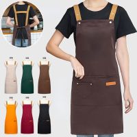 New Fashion Kitchen Aprons for Woman Men Chef Work Apron for Restaurant Bar Shop Cafes Beauty Nails Master Apron Aprons