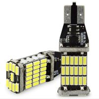 2ชิ้น6500KสีขาวT15 45 SMD LED 4014สำรองรถย้อนกลับไฟLEDโครงการ