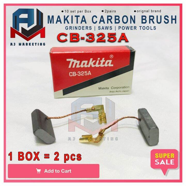 Makita Original Carbon Brush 325 / 325A / CB-325 / CB-325A For Grinders ...