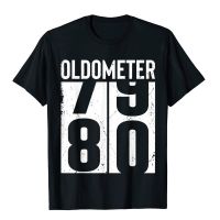 Funny 80 Years Old 80th Birthday Odometer Oldometer Gift Men T-Shirt Cotton Tops Shirts Gift Brand Crazy T Shirt