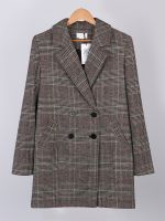 xixibeauty Elegant Plaid Long Sleeve Blazer, Open Front Lapel Blazer, Elegant &amp; Stylish Tops For Office &amp; Work, Womens Clothing