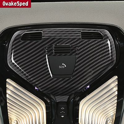 Bingkai Dekoratif Lampu Baca Depan Mobil Untuk BMW G01 X3 X4 3 5 Serise G20 G30 G38 Potongan Penutup Stiker Warna Serat Karbon