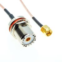 SMA Male Plug To SO239 UHF Female Bulkhead Coax RF RG316 Cable Lot RF Jumper Pigtail