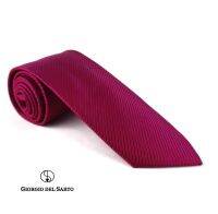 Giorgio Del Sarto Necktie 8.5 cm Pink with Fabric Texture เนคไทสีชมพูมีเท็กเจอร