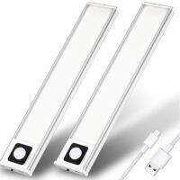 2 LED Indoor Motion Sensor Lights, Rechargeable, USB, Ultra Thin, Wireless, Battery Operated