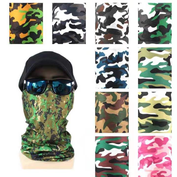 Camouflage Bandana Multifunction Head Scarf Tube Mask Outdoor Tactical Headband Lazada Ph 5111